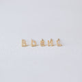 Initial Stud Earrings