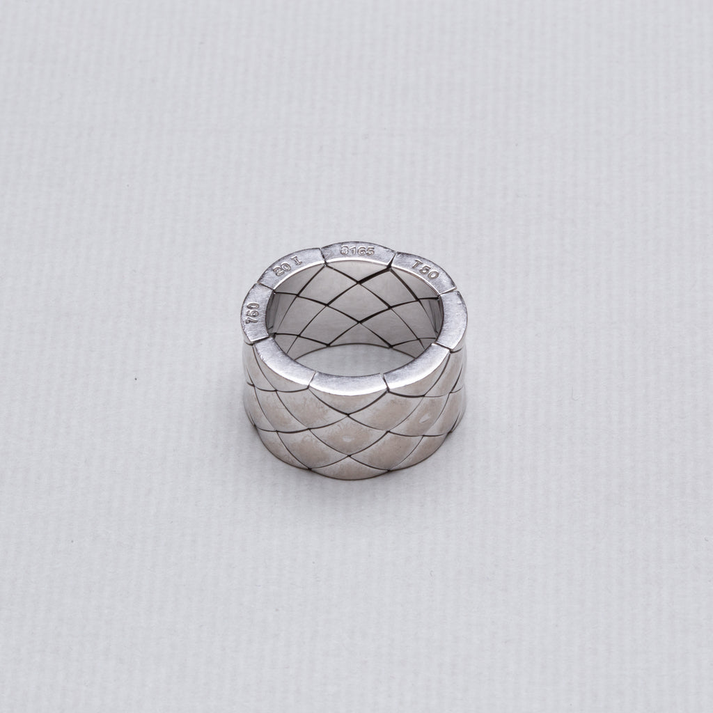 Vintage Chanel White Gold Ring