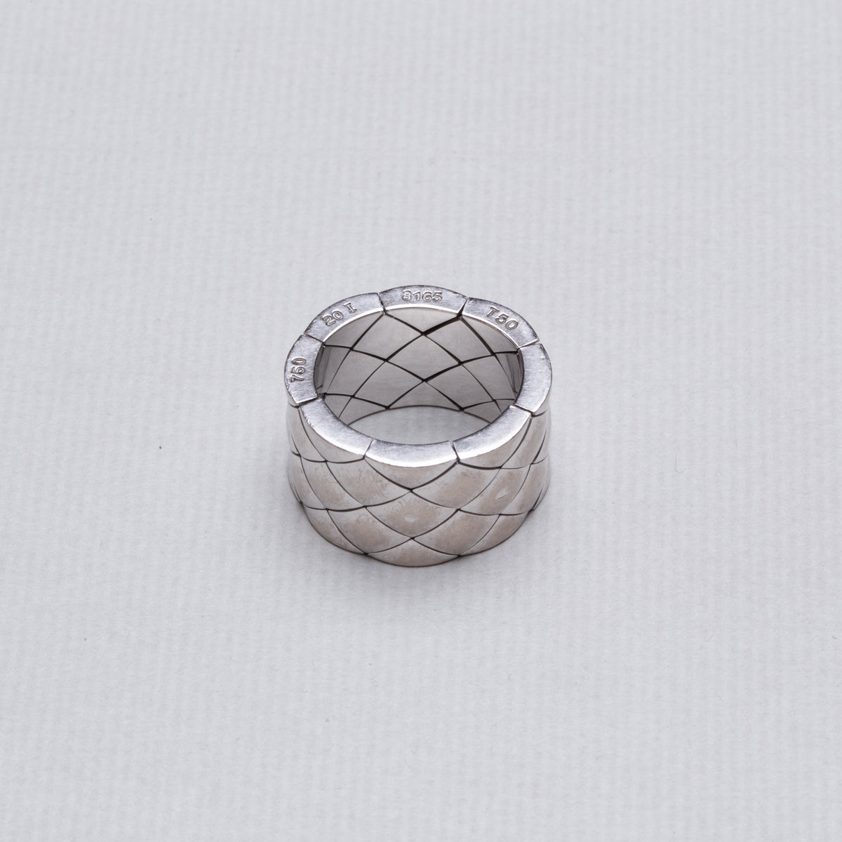 Vintage Chanel White Gold Ring