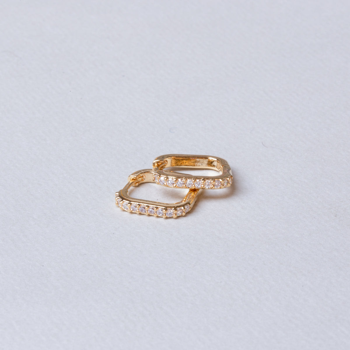 Square Huggie Earrings