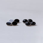 Vintage Onyx Silver Cufflinks
