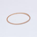 18ct Gold Flat Bangle Bracelet with Diamonds