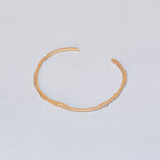 18ct Gold Flat Bangle Bracelet with Diamonds