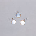Silver and 9ct Gold Pendant Charm