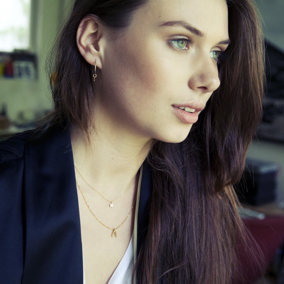 Tiny Cross, Star and Heart Necklaces