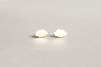 fantastically simple and intriguing lips studs made of gold plated silver