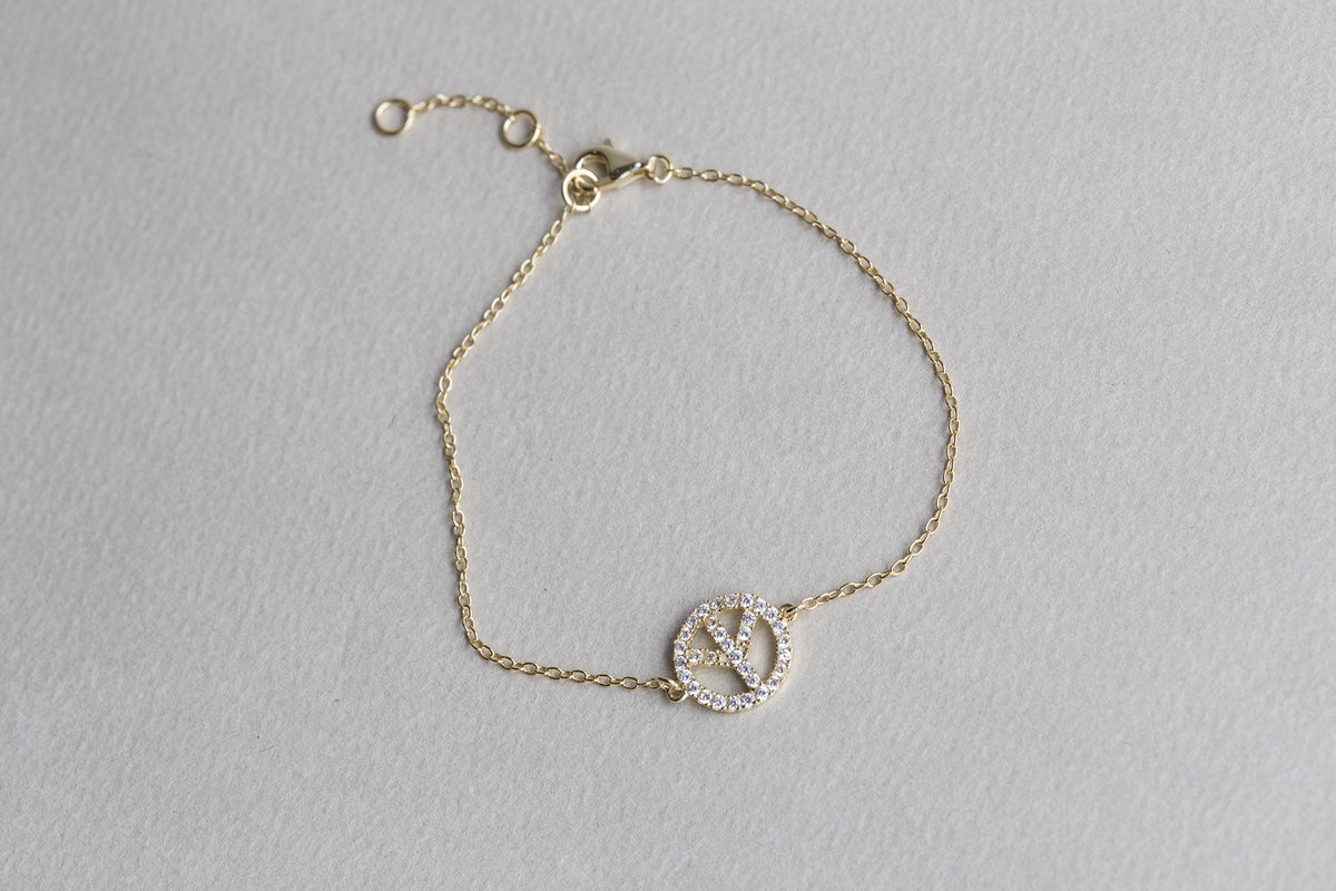 Crystal Large Circle Bracelet