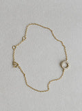 Li Ren felt Crystal Large Circle Bracelet