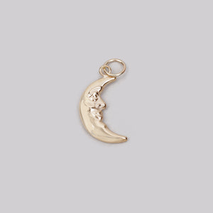 9ct Gold Man-in-the-Moon Pendant Charm