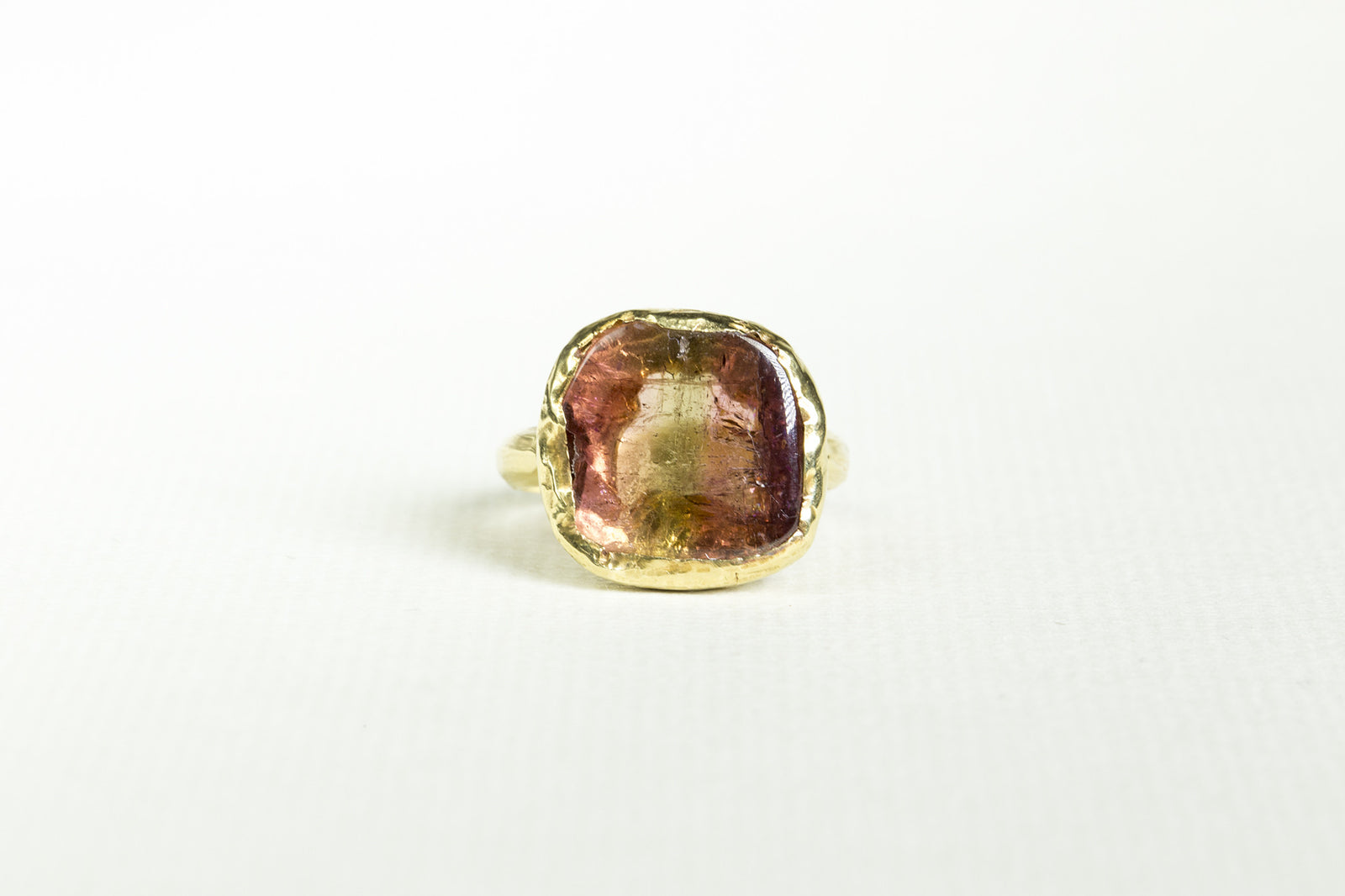 Watermelon Tourmaline Ring