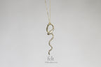 delicate wavy snake necklace, one of the most popular necklaces at felt!
