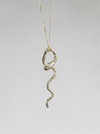 Wavy Snake Necklace by Momocreatura