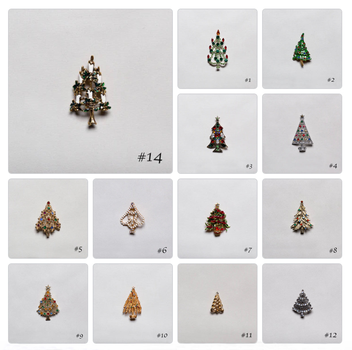 Christmas hot sale tree brooches