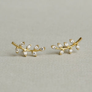these darling branches are also available in gold plated silver!