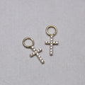 Diamond Cross Earring Charms