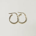 light and lovely soft, edged hoops in real gold