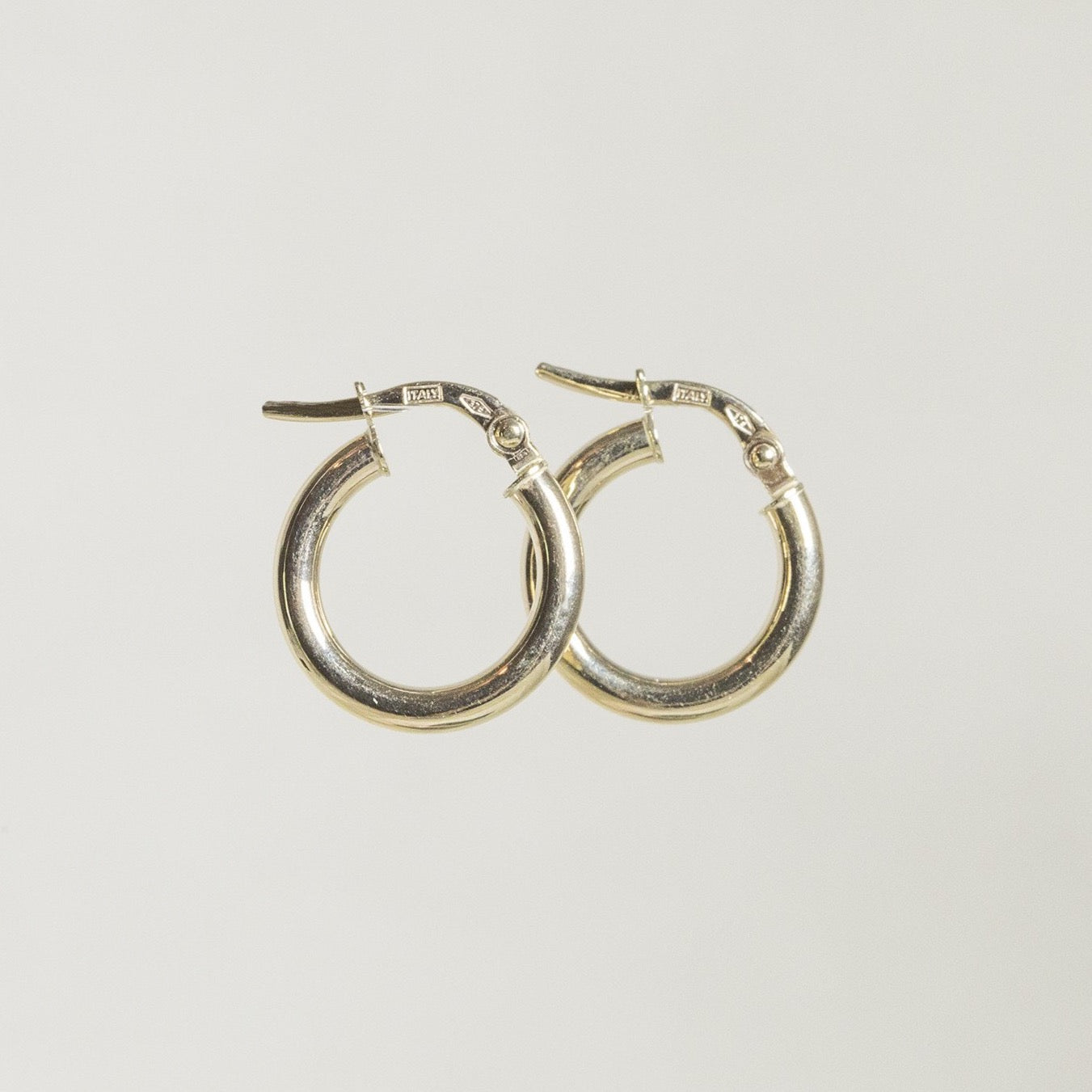 light and lovely soft, edged hoops in real gold
