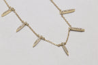 Celine Daoust's exquisite diamond necklace set in 14ct yellow gold