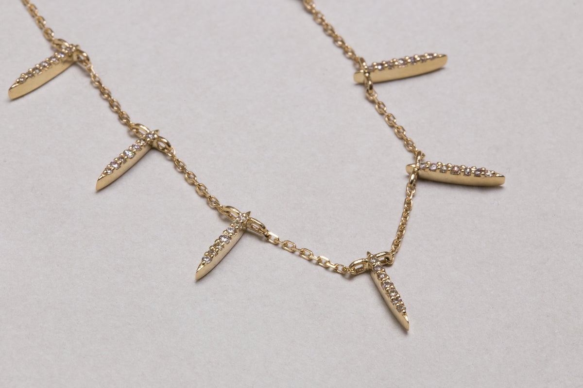Also available is a matching necklace