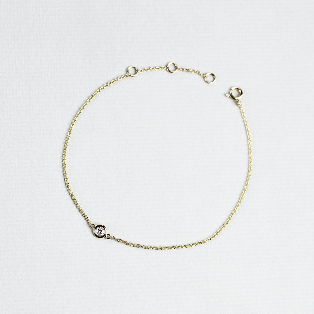 Gold and Diamond Bracelet (Large)