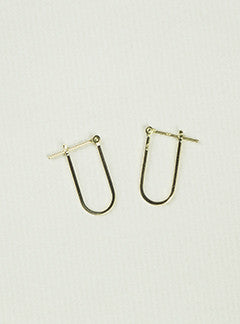 delicate and different 'U' shaped hoops from e.m. Mehem