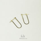 delicate and different 'U' shaped hoops from e.m. Mehem
