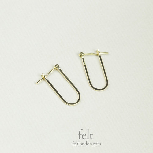 delicate and different 'U' shaped hoops from e.m. Mehem