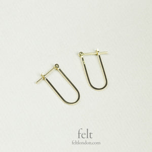 delicate and different 'U' shaped hoops from e.m. Mehem