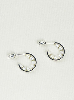 Pearls on the Inside Hoops