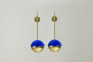 Also available... Earrings with Electric Blue Flocking Flocking by Mara Irsara