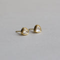 the foiled backs enhance the naturally shimmery rose cut diamonds 