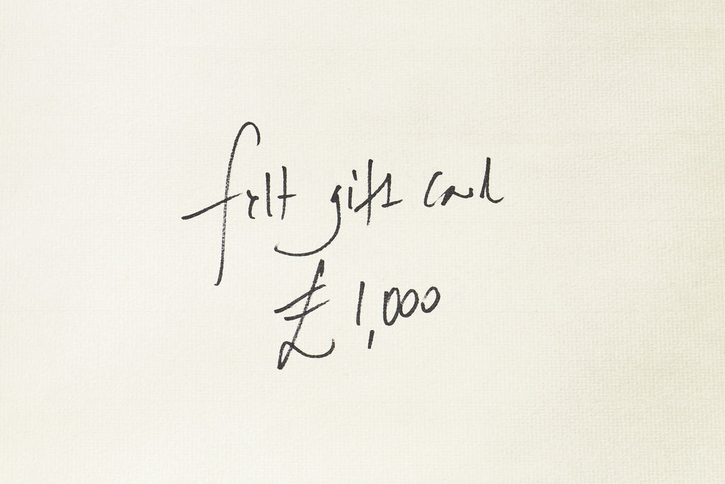 £1000 felt Gift Card