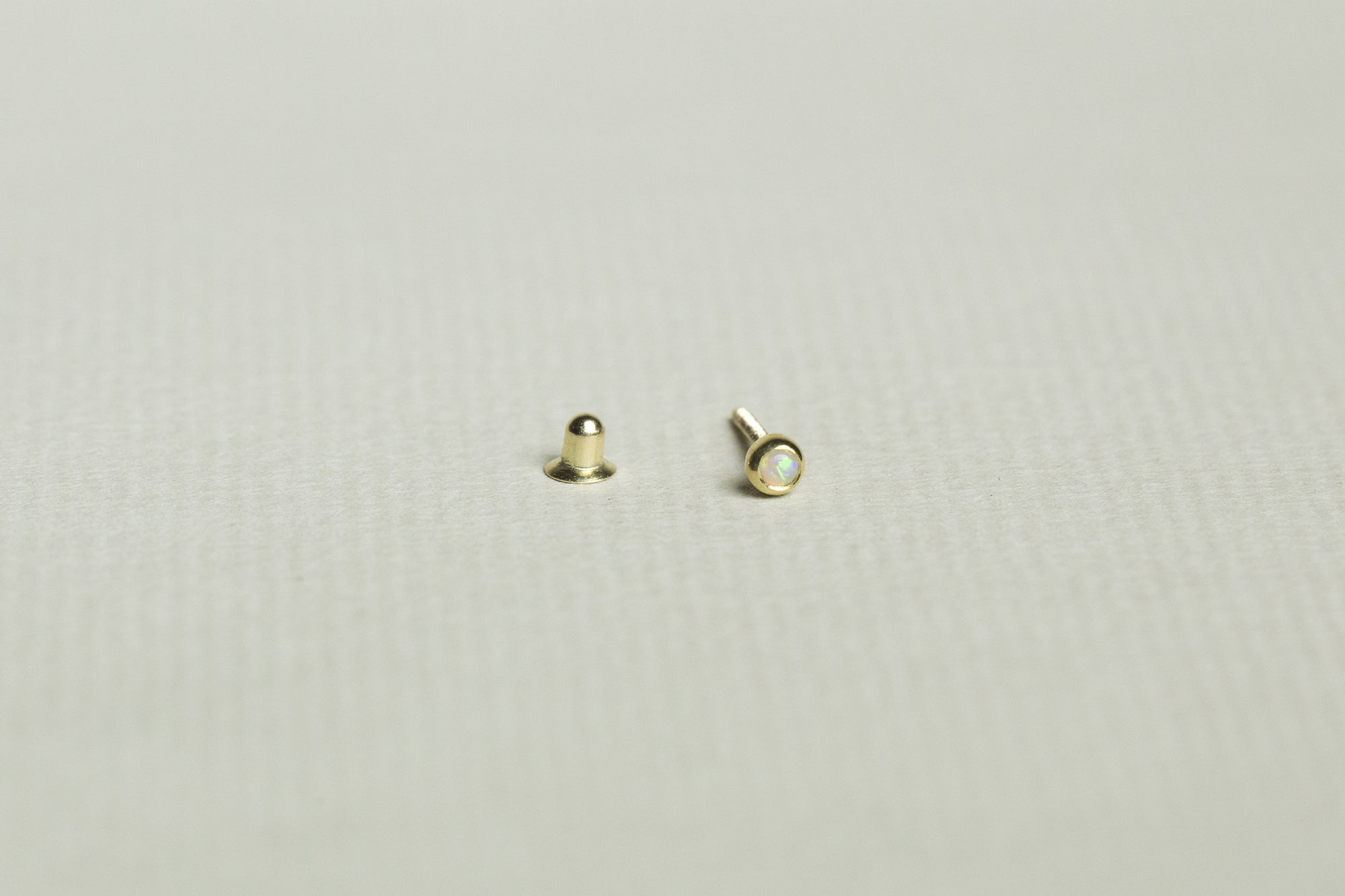 Opal Blob Cartilage Screw Back Earring