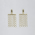 Gold Circle Chain Earrings
