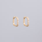 Square Huggie Earrings