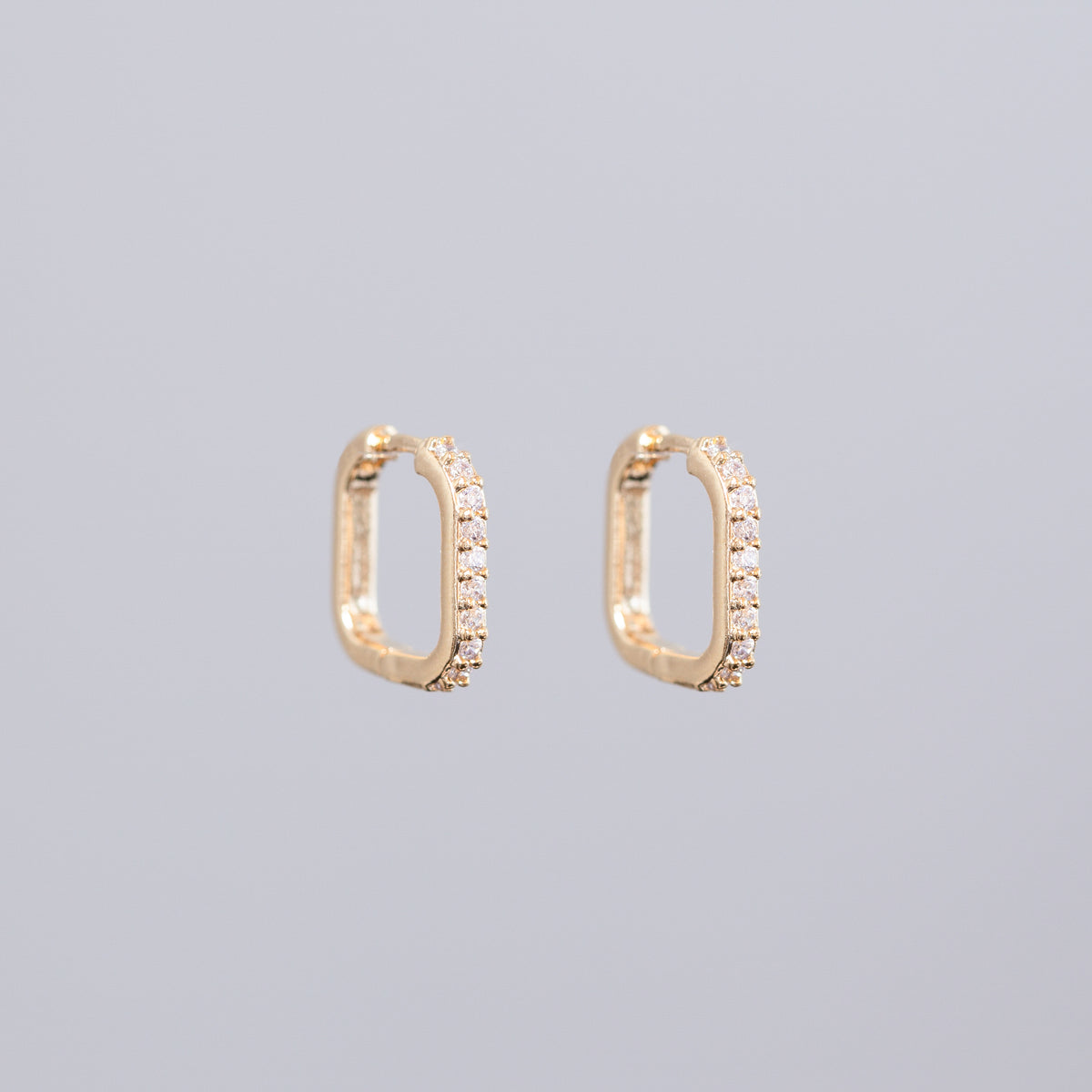 Square Huggie Earrings