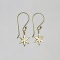 Sideway Star Drop Earrings