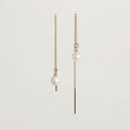 gorgeous and sexy freshwater pearl chain earrings