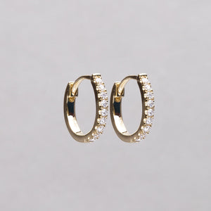 10mm round diamond hoops in 18ct yellow gold