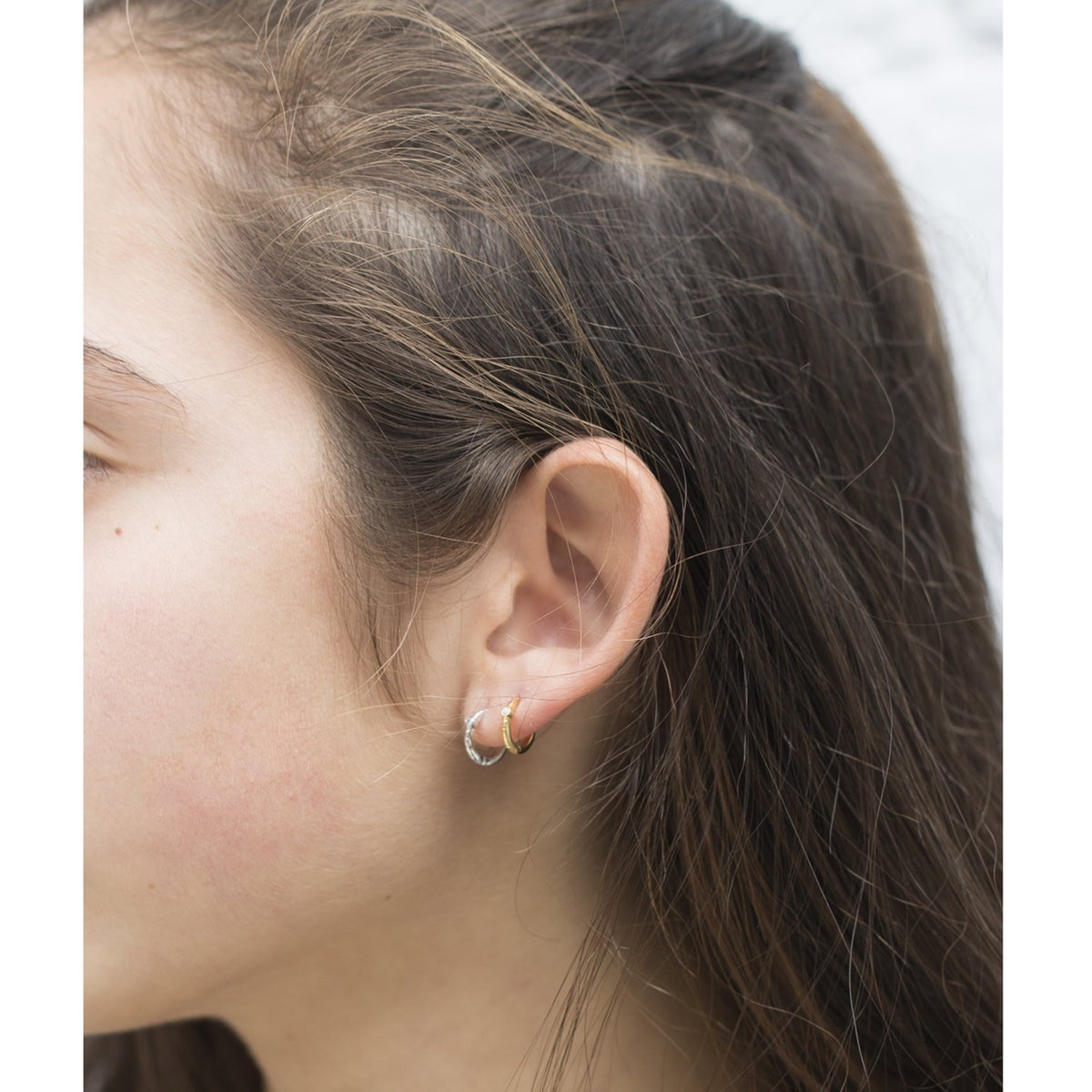 Single Stone Gold Plated Sleepers