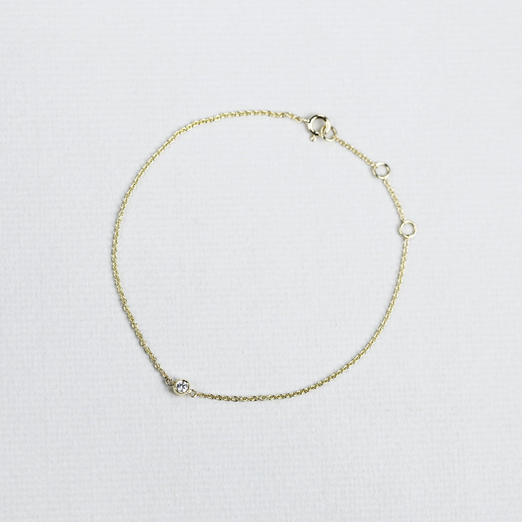 Gold and Diamond Bracelet (Small)