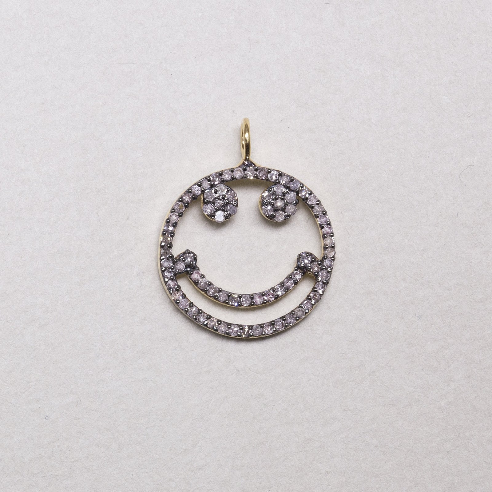 fab Affordable Range Diamond Smiley Face Charm