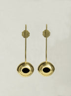 Space Cut Earrings with Engraving 