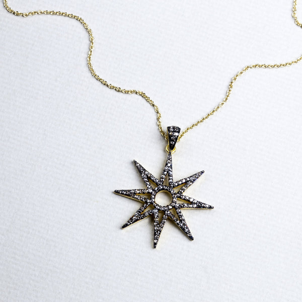 Diamond Starburst Pendant - felt