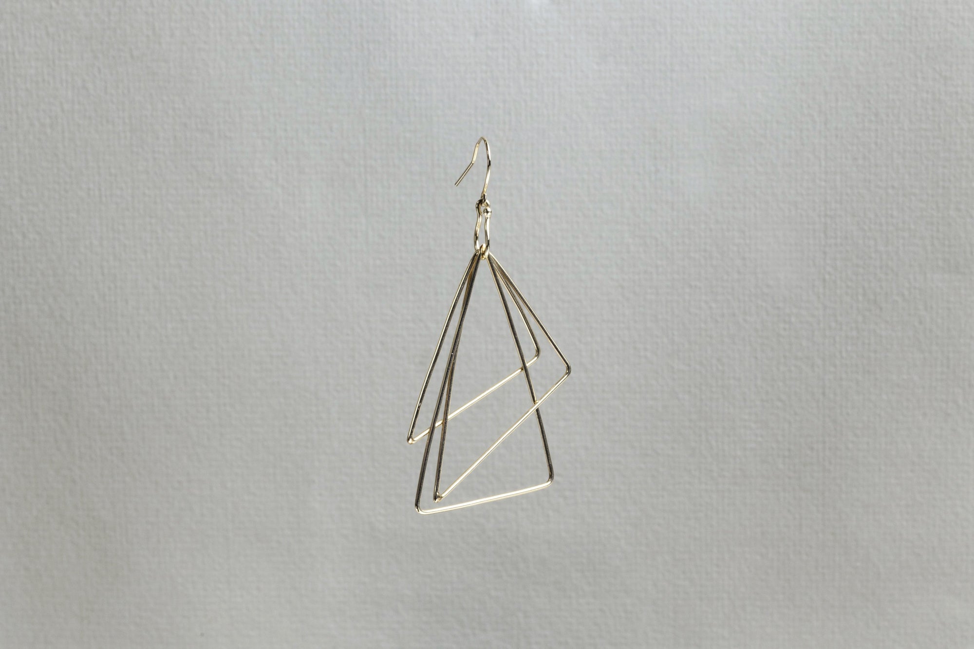Lamie Gold Triangle Ring Earring