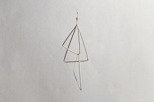 Gold Triangle Earring